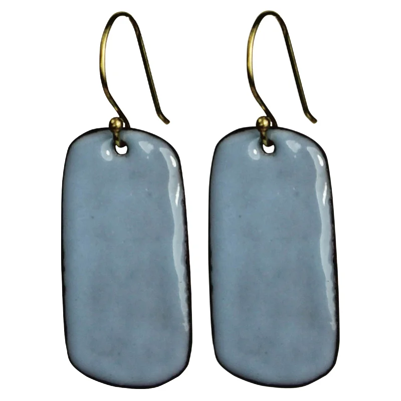 Earring - Rectangle Tab, Blue