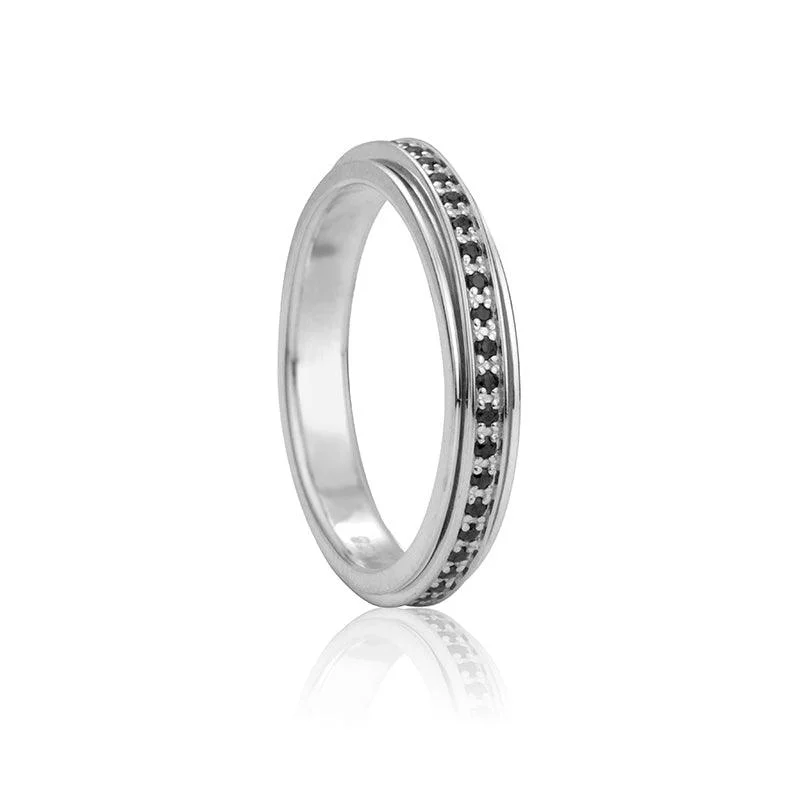 Eclipse Silver Fidget Ring