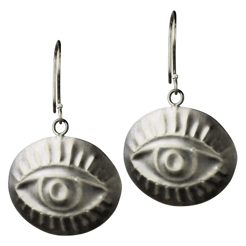 Eye Earring, Silver