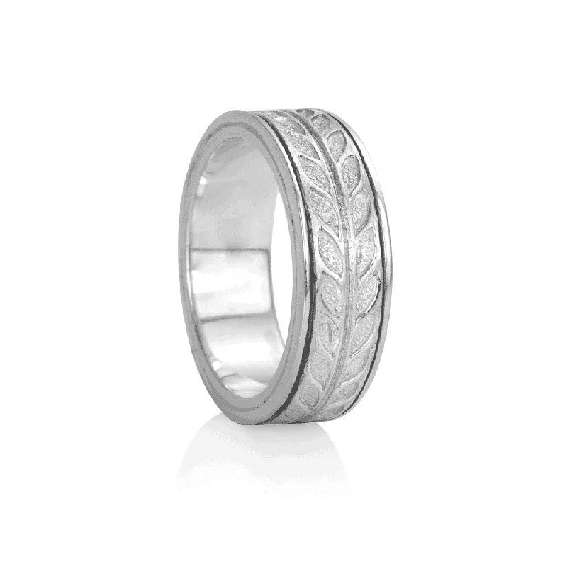 Hailey Sterling Silver Meditation Spinner Ring