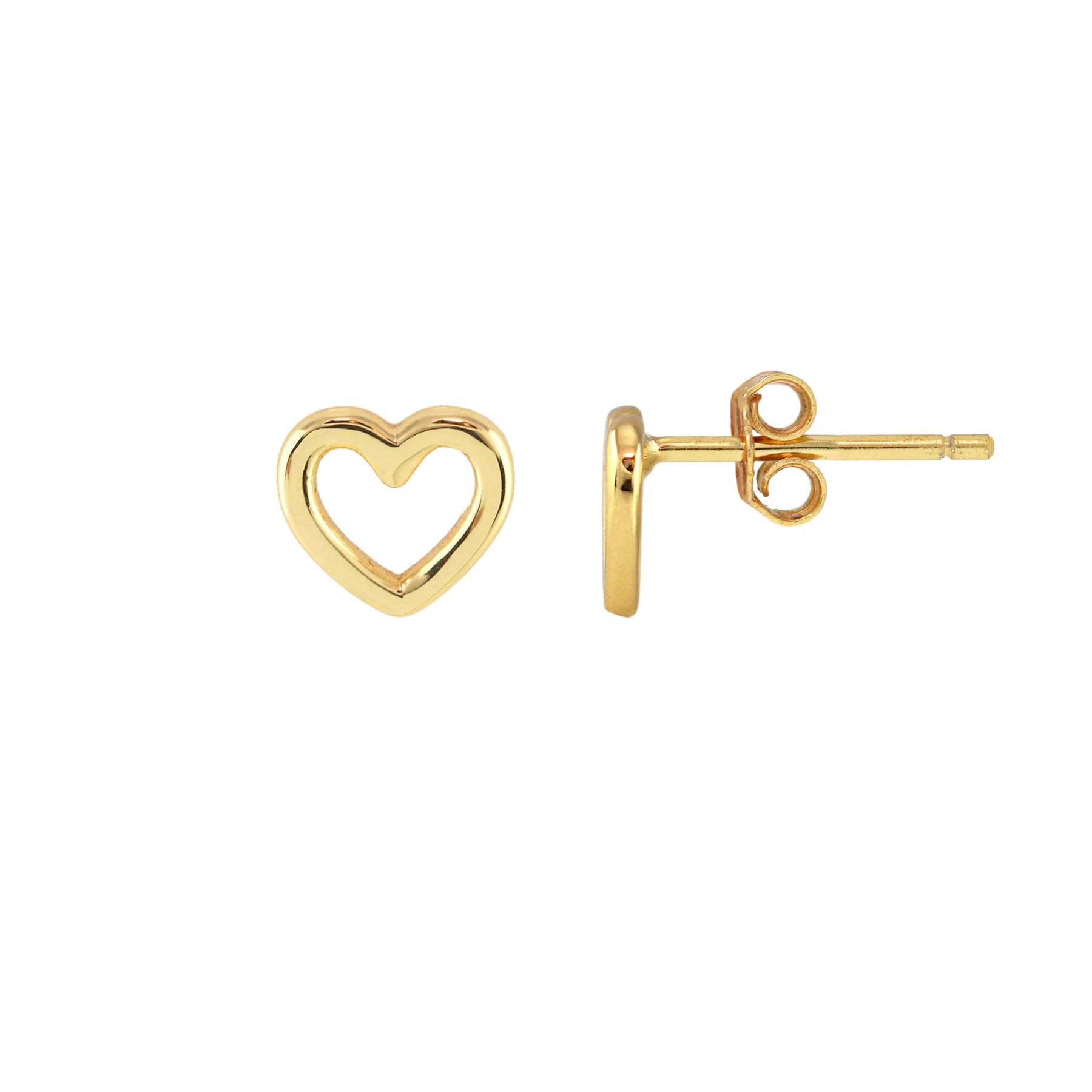 Heart Outline Stud Earring