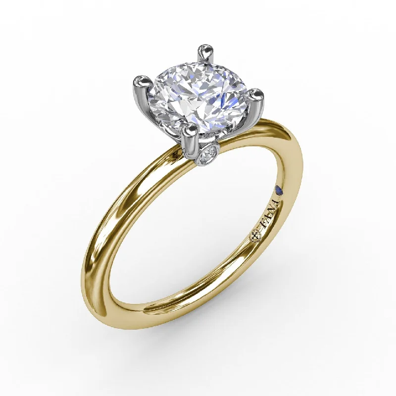 Lady's Yellow 14 Karat Engagement Ring