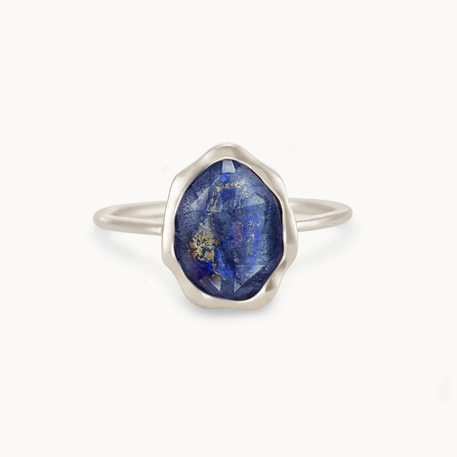 Lapis Lazuli Mood Ring (Silver)