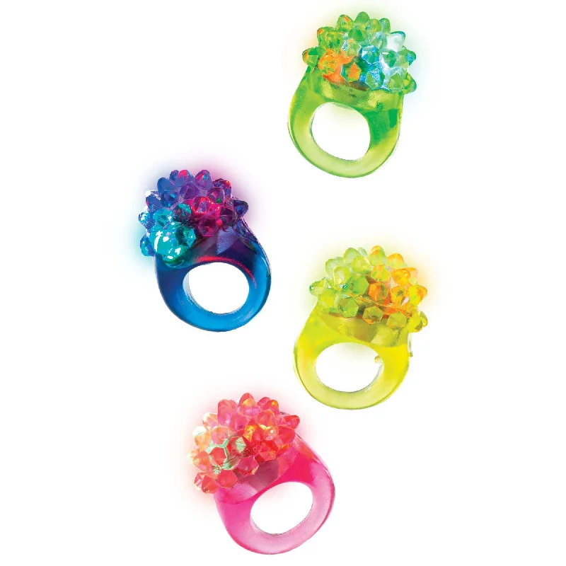 Light-Up Rings, 8 Count