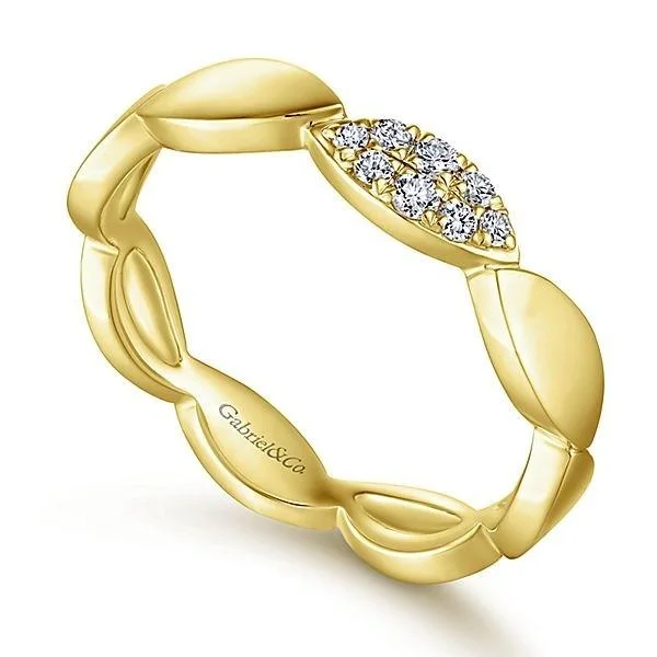 LR51254Y45JJ 14K YELLOW GOLD STACKABLE DIAMOND LADIES' RING