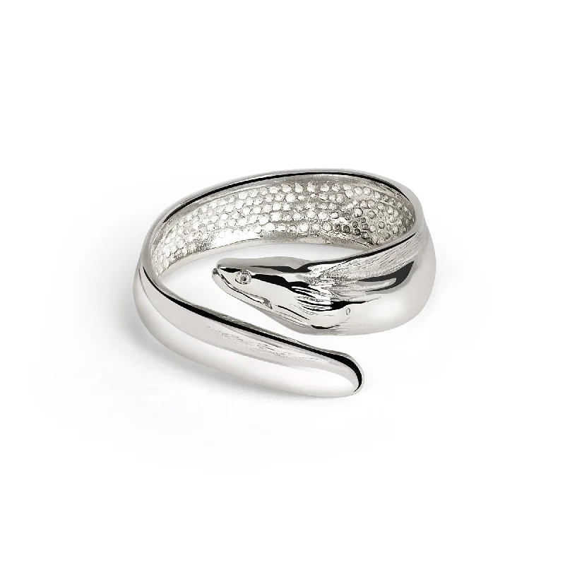 Moray Eel Sterling Silver Ring Sea Life Ring Scuba Diving Jewelry