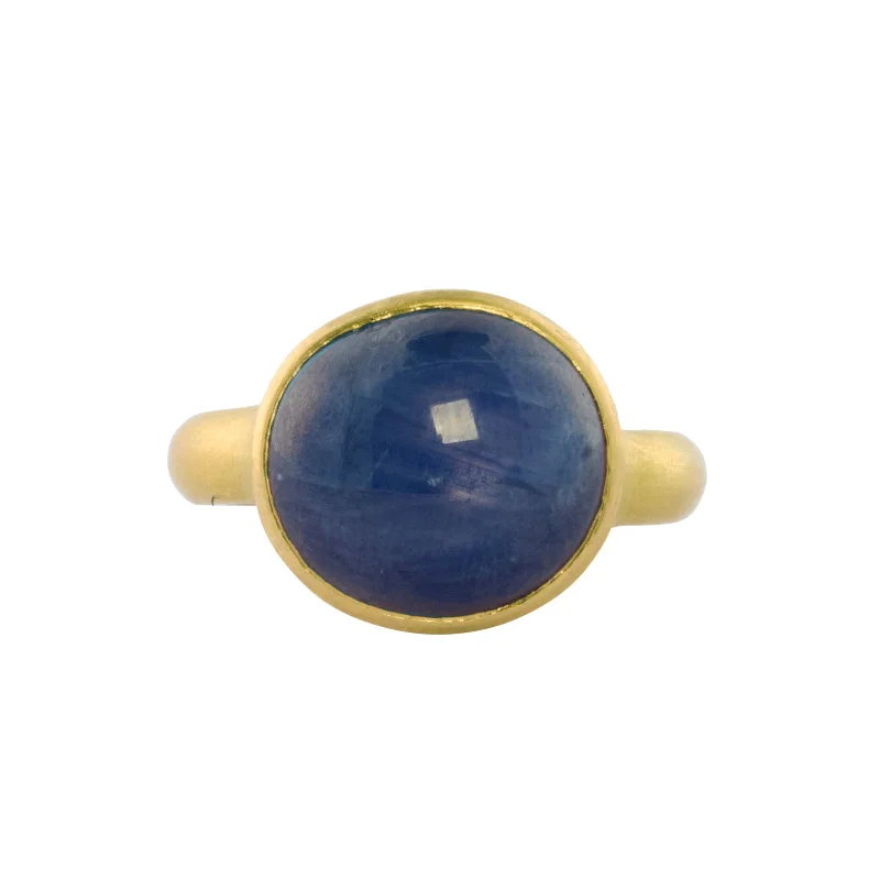 Blue Star Sapphire Ring