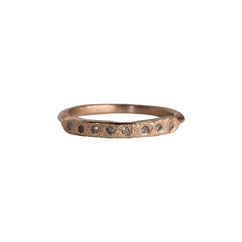 Chrissy Stack Ring in Rose Gold by Sasha Walsh