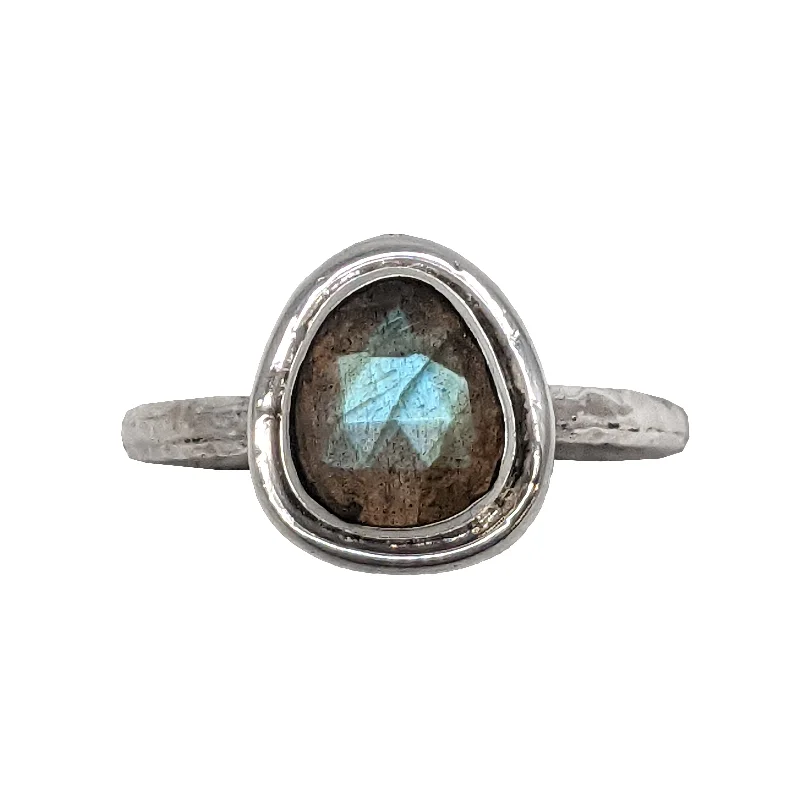 Organic Labradorite Candy Ring in Sterling Silver by Sarah Richardson