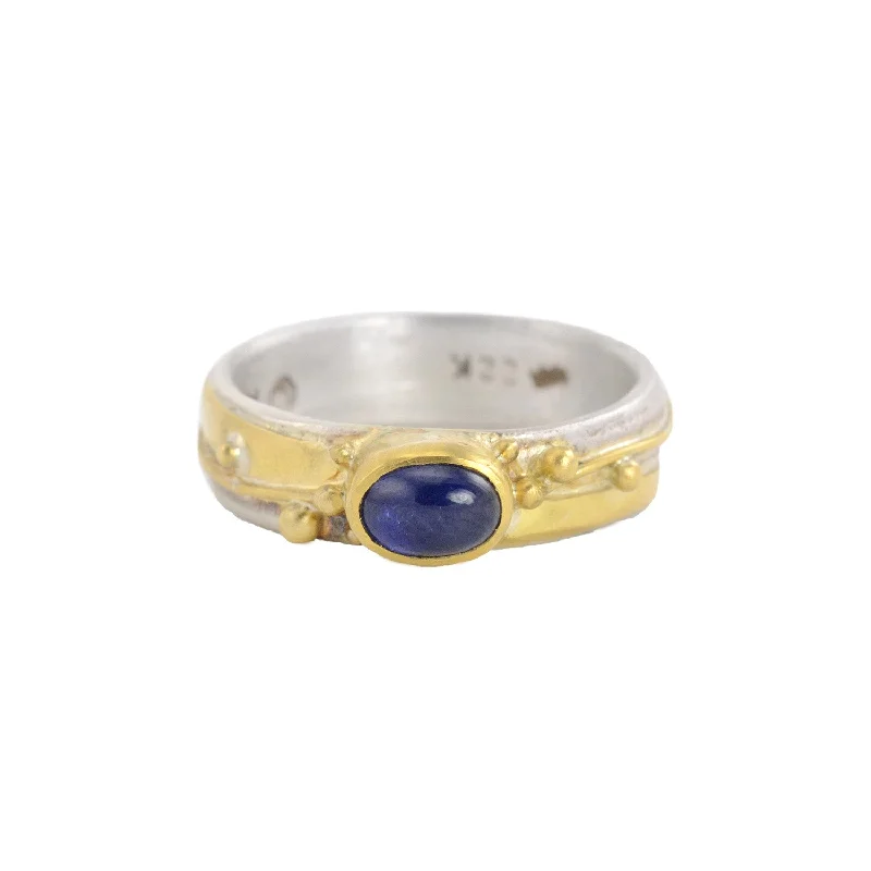 SALE! Small Blue Sapphire Ring by Regina Imbsweiler