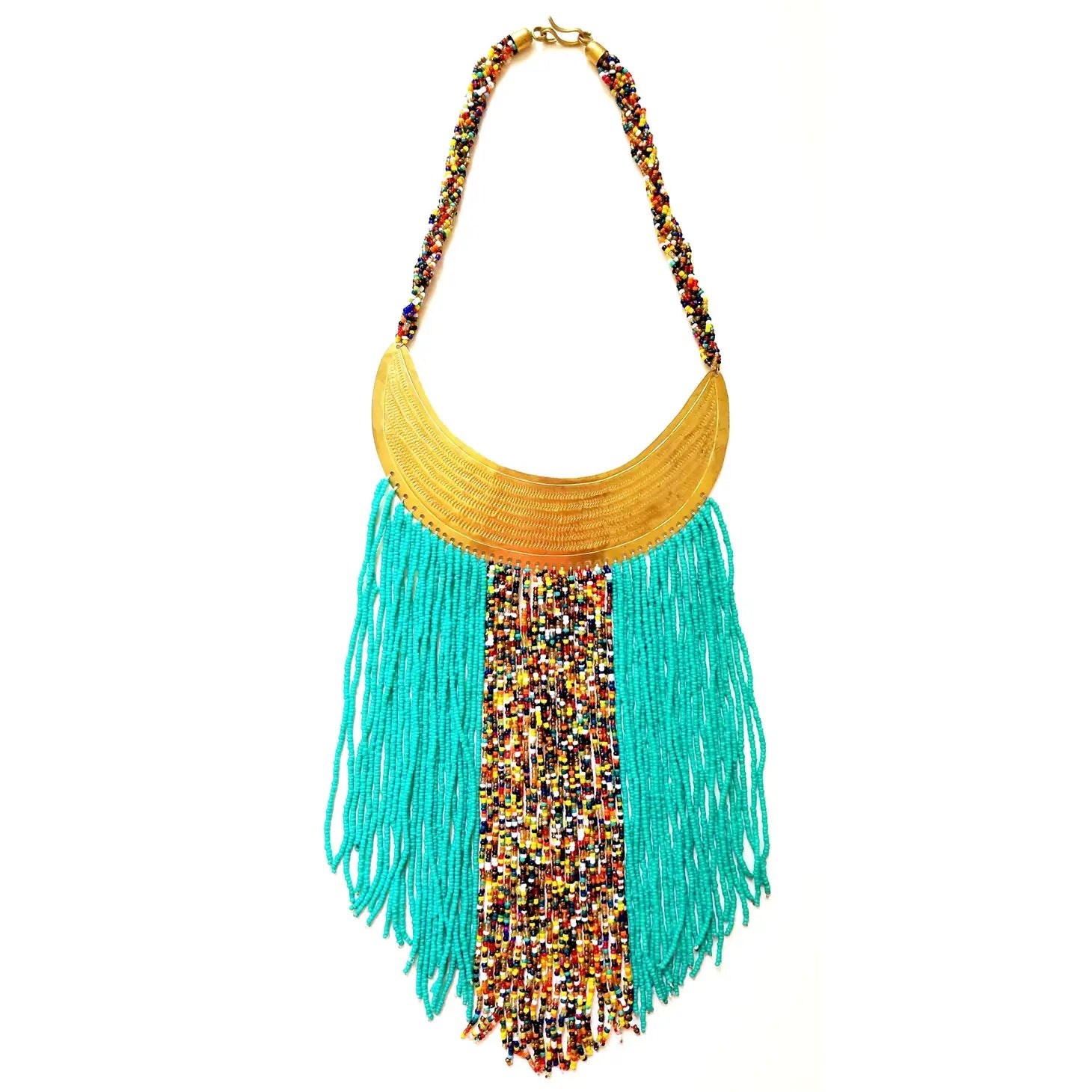 Kenyan Pendo Love Fringe Necklace