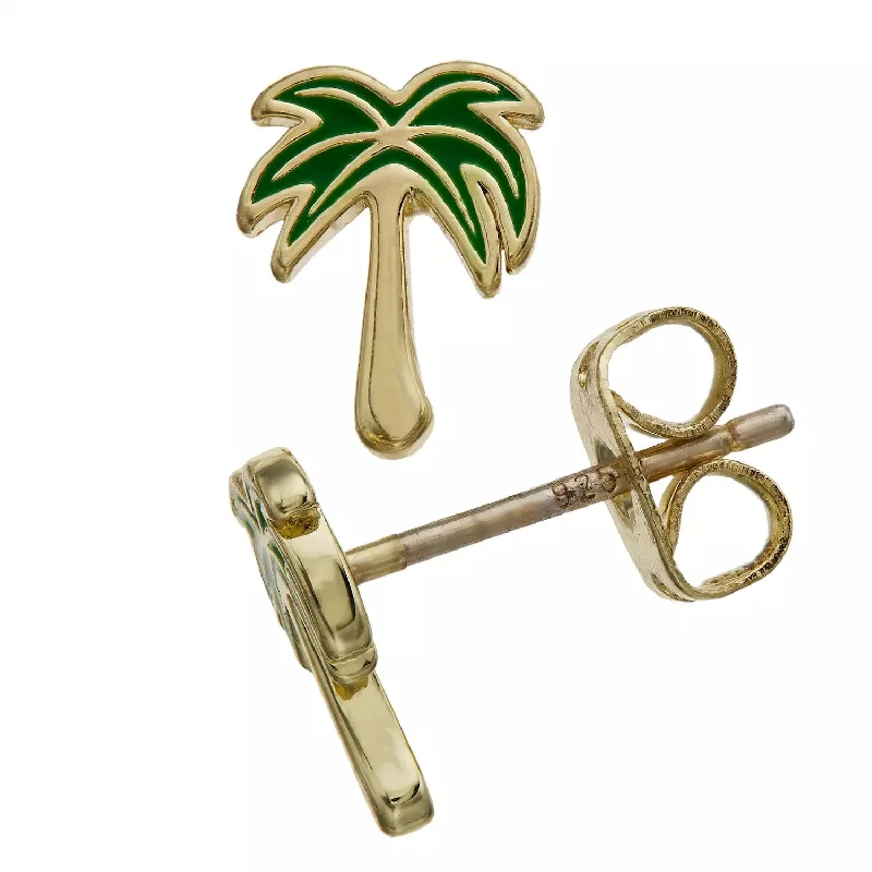 Pura Vida Paradise Palm Stud Earring