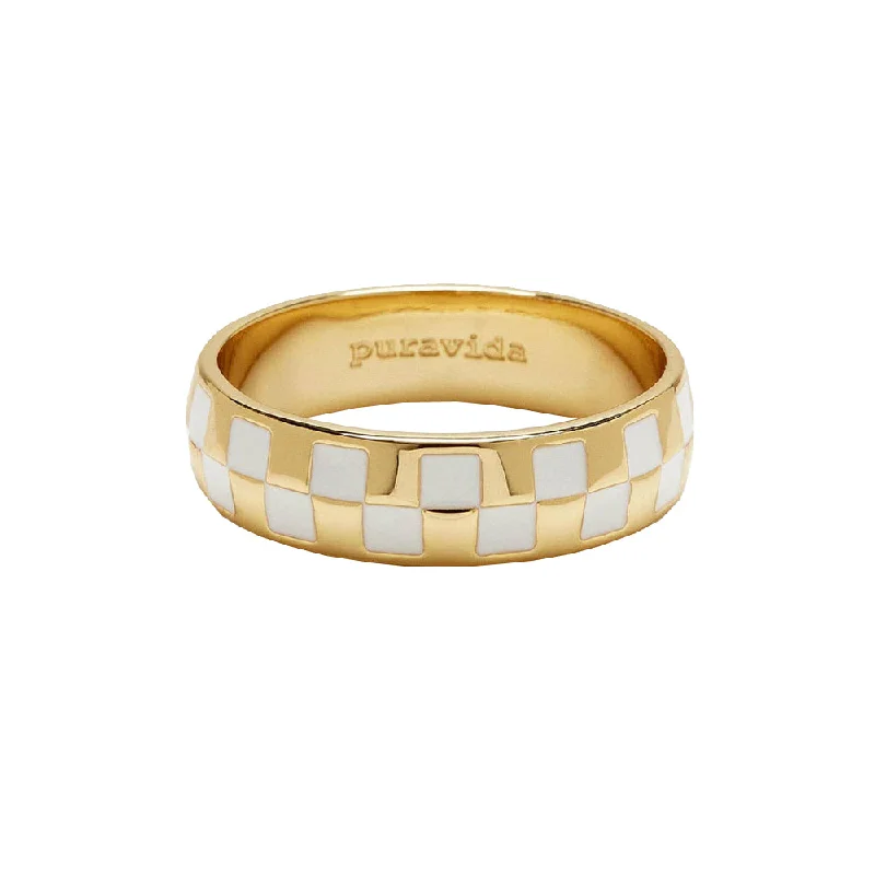 Puravida Checkerboard Ring