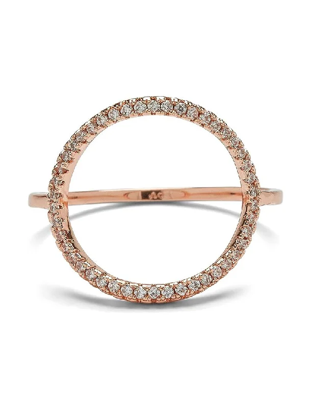 Puravida Pave Open Circle Ring