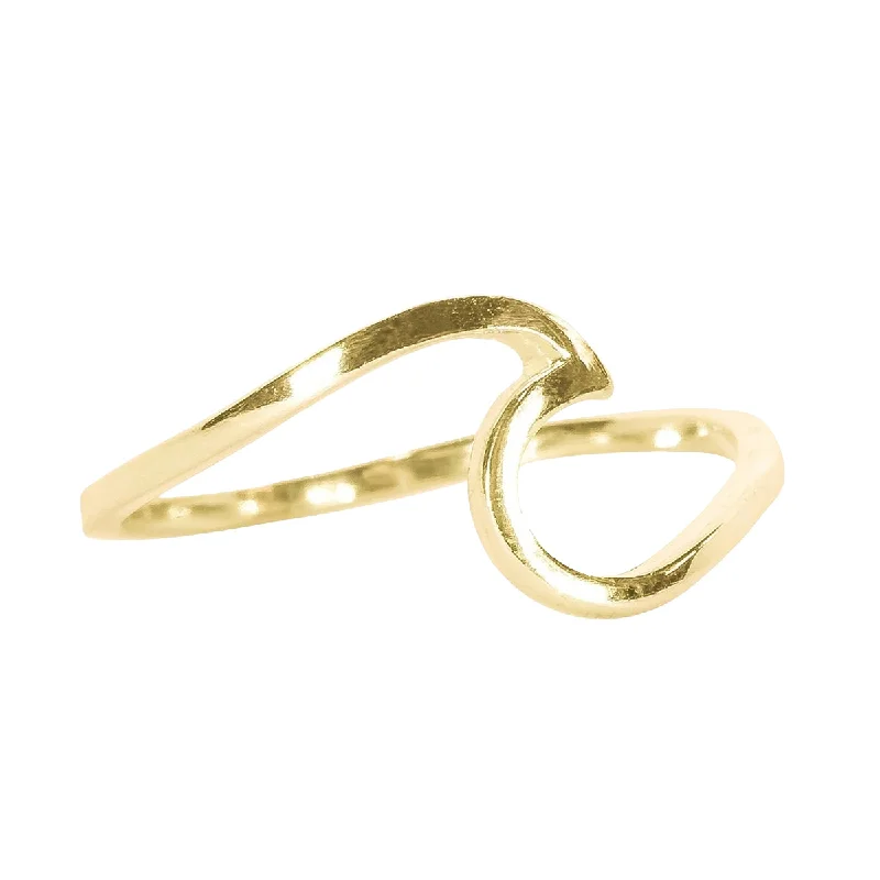 Puravida Wave Ring Gold