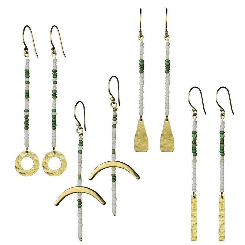 Quay Beaded Earring, Green - Asst/4