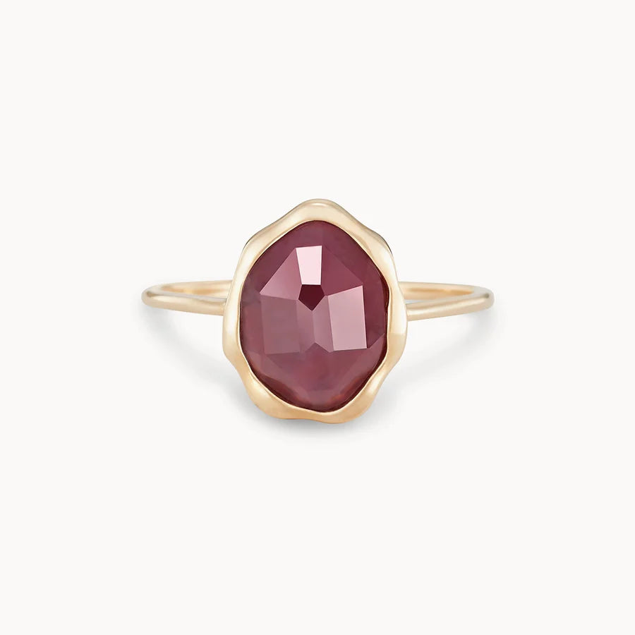 Ruby Mood Ring (14K Gold)