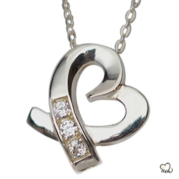 Silver Caring Heart Jewelry