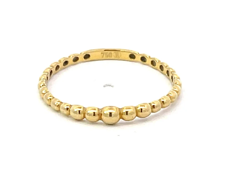 Stackable Bubble Ring in 18k Yellow Gold