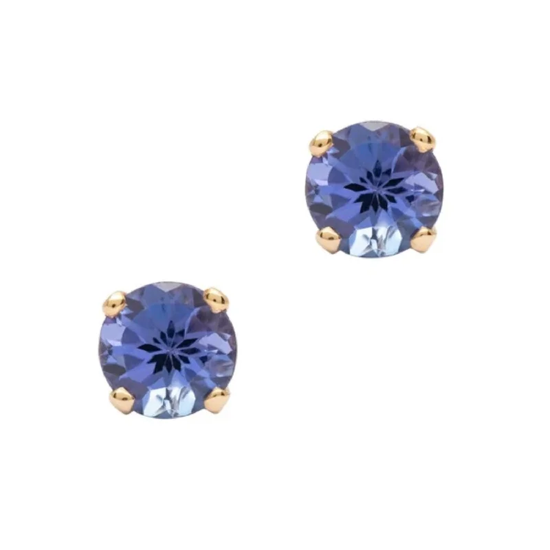 3.5mm Tanzanite December 14K Gold Earring Studs