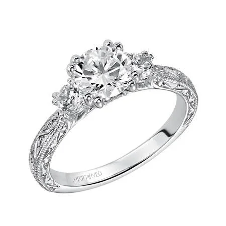 Three Stone Diamond Engagement Ring